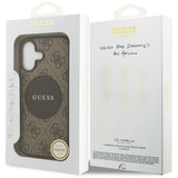 Guess 4G Circle Classic Logo MagSafe case for iPhone 17 - brown