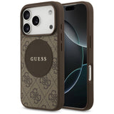 Guess 4G Circle Classic Logo MagSafe case for iPhone 17 Pro - brown