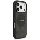 Guess 4G Circle Classic Logo MagSafe case for iPhone 17 Pro - black