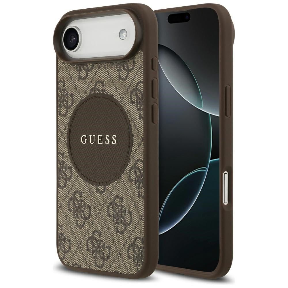 Guess 4G Circle Classic Logo MagSafe-kasse til iPhone Air - brun