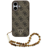 Guess 4G Strap Triangle Logo MagSafe-fodral til iPhone 17 - brun
