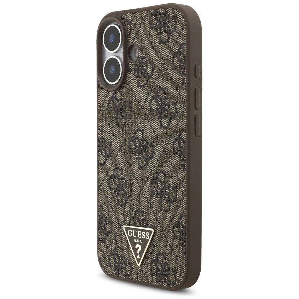 Guess 4G Strap Triangle Logo MagSafe-fodral til iPhone 17 - brun