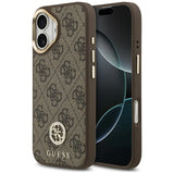 Guess 4G Strass Logo MagSafe-hylster til iPhone 17 - brun