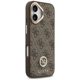 Guess 4G Strass Logo MagSafe-hylster til iPhone 17 - brun