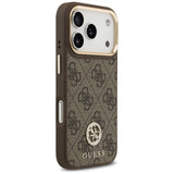Guess 4G Strass Logo MagSafe-hylster til iPhone 17 Pro - brun