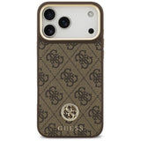 Guess 4G Strass Logo MagSafe Case til iPhone 17 Pro Max - Brunt