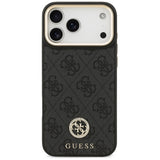 Guess 4G Strass Logo MagSafe Case til iPhone 17 Pro Max - sort