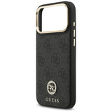 Guess 4G Strass Logo MagSafe Case til iPhone 17 Pro Max - sort