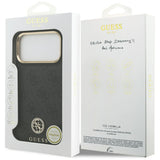 Guess 4G Strass Logo MagSafe Case til iPhone 17 Pro Max - sort