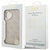 Guess 4G Strass Logo MagSafe Case til iPhone 17 - Pink