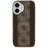 Guess 4G Stripe MagSafe-fodral til iPhone 17 - brun