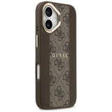 Guess 4G Stripe MagSafe-fodral til iPhone 17 - brun