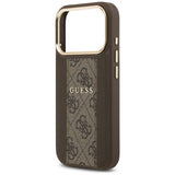 Guess 4G Stripe MagSafe case for iPhone 17 Pro - brown