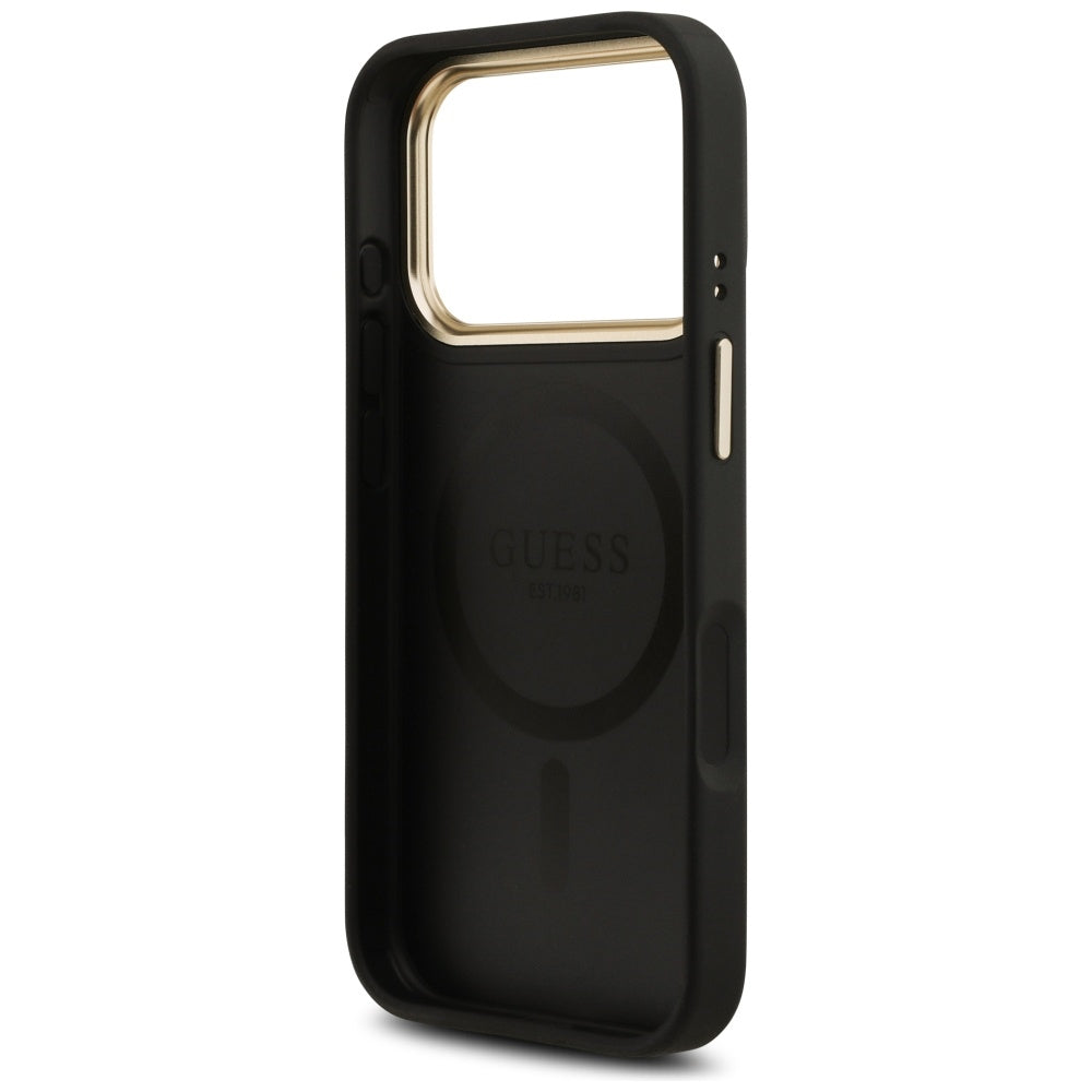 Guess 4G Stripe MagSafe case for iPhone 17 Pro - black
