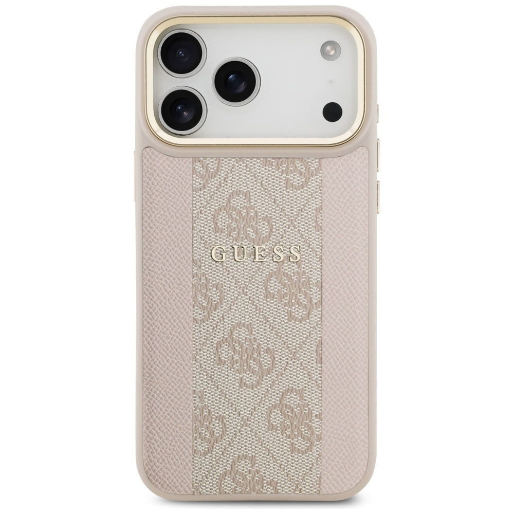 Guess 4G Stripe MagSafe Case for iPhone 17 Pro Max - Pink