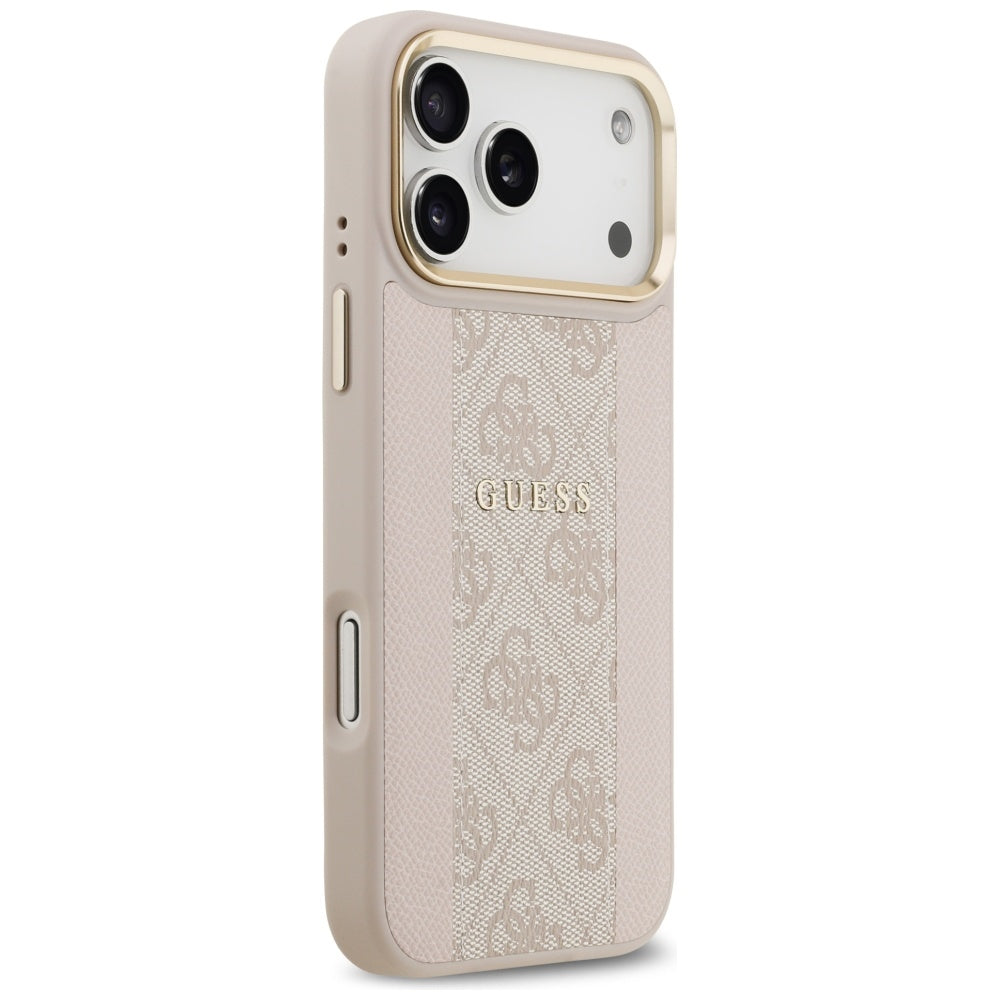 Guess 4G Stripe MagSafe Case for iPhone 17 Pro Max - Pink
