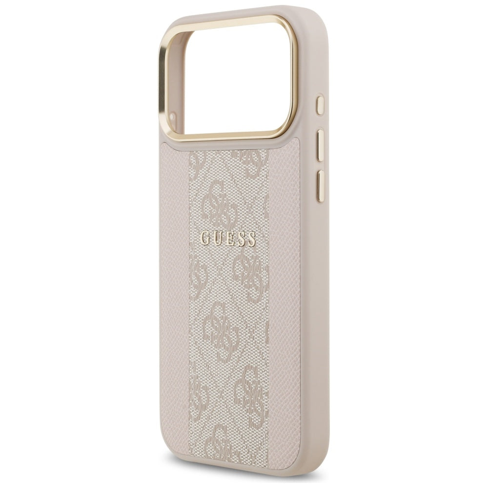 Guess 4G Stripe MagSafe Case for iPhone 17 Pro Max - Pink