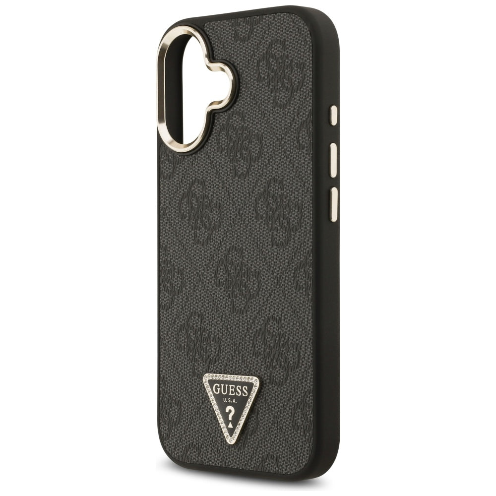 Guess 4G Triangle Logo MagSafe Case til iPhone 17 - sort og guld