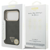 Guess 4G Triangle Logo MagSafe Case for iPhone 17 Pro - Black and Gold