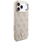 Guess 4G Triangle Logo MagSafe Case for iPhone 17 Pro Max - Rose Gold