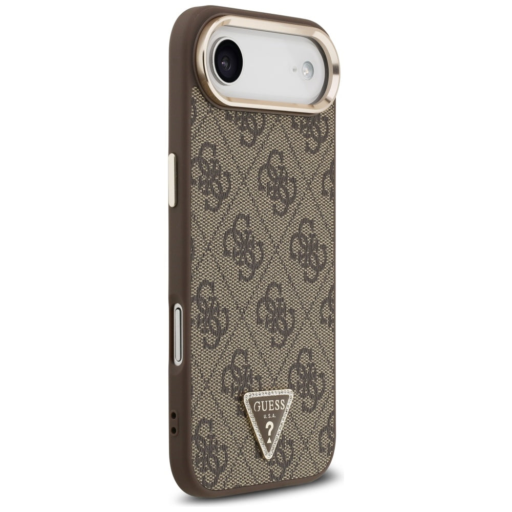 Guess 4G Triangle Logo MagSafe Case til iPhone Air Brunt - Guld