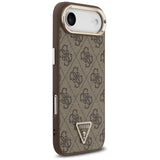 Guess 4G Triangle Logo MagSafe Case til iPhone Air Brunt - Guld