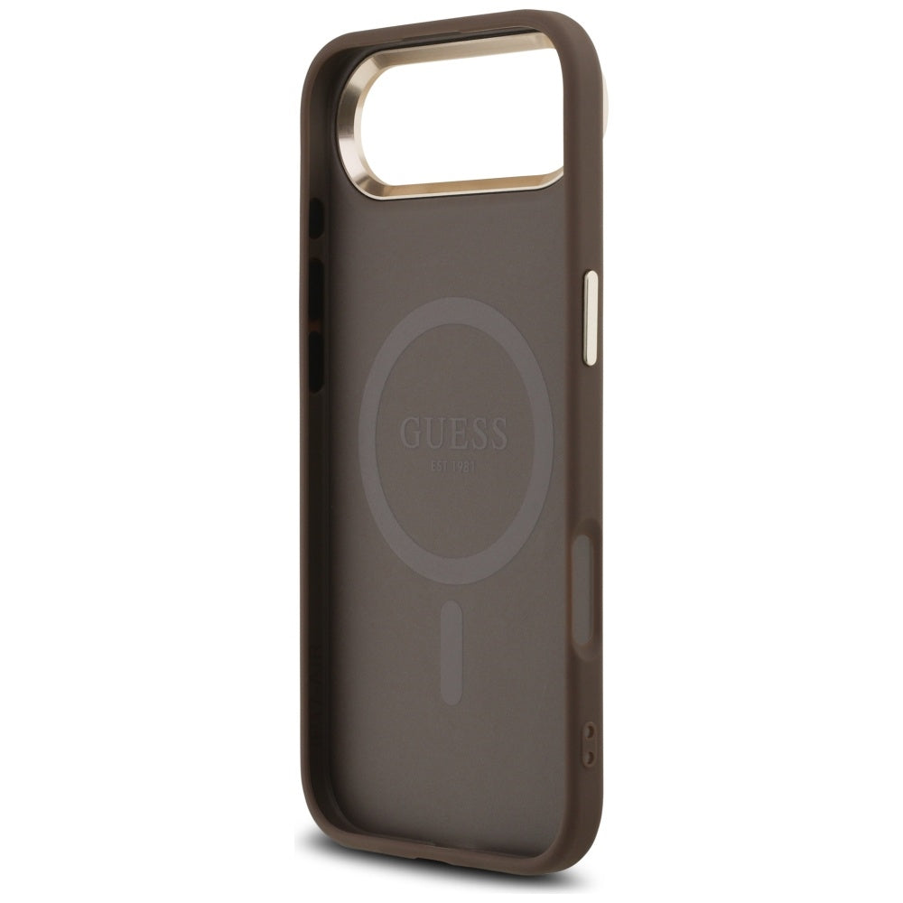 Guess 4G Triangle Logo MagSafe Case til iPhone Air Brunt - Guld