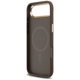 Guess 4G Triangle Logo MagSafe Case til iPhone Air Brunt - Guld