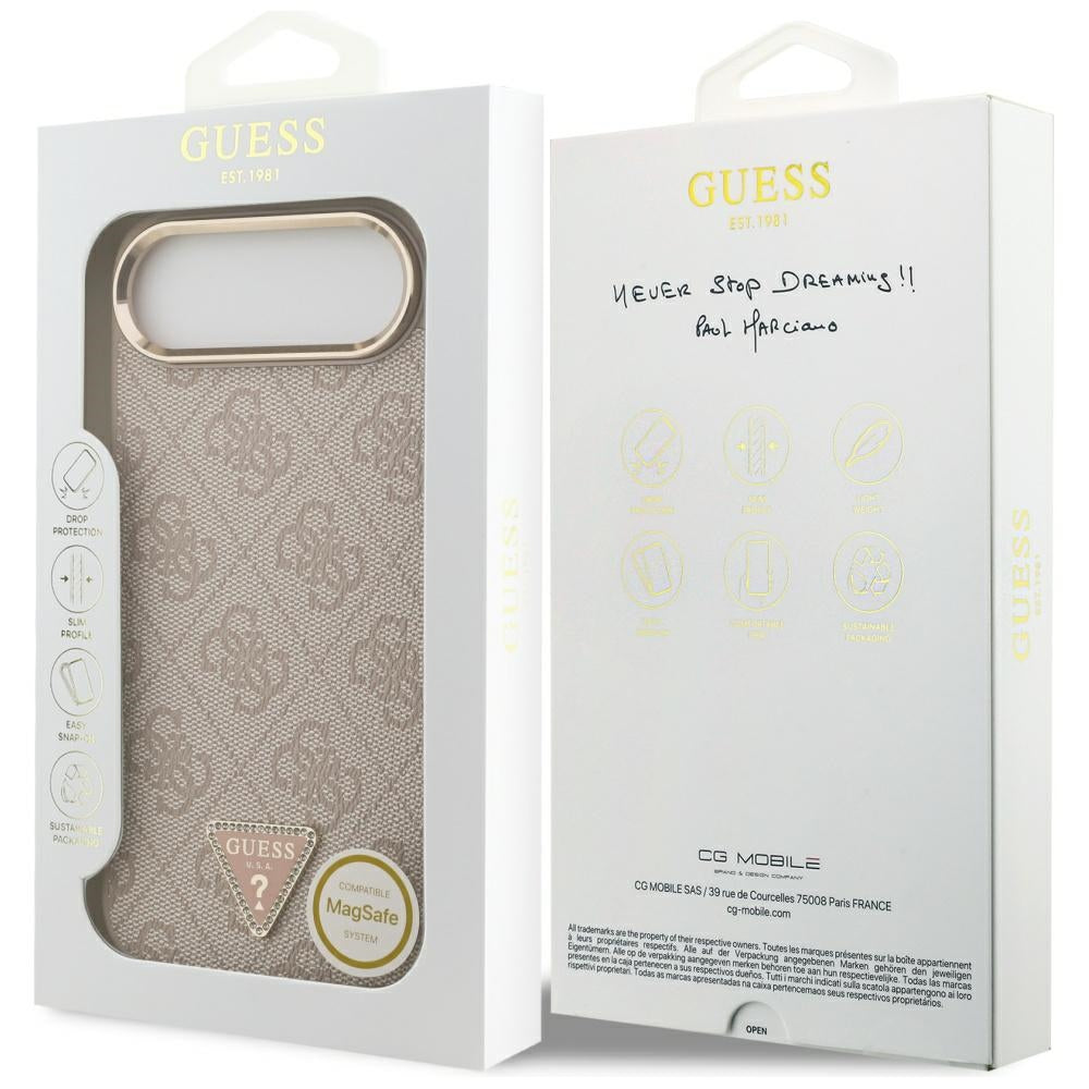 Guess 4G Triangle Logo MagSafe Case for iPhone Air - Rose Gold