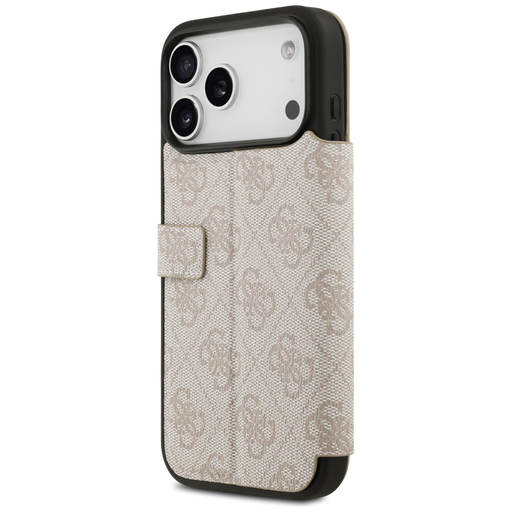 Guess Book 4G Metal Logo Case for iPhone 17 Pro Max - Pink