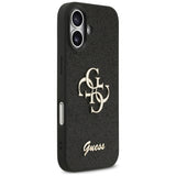 Guess Fixed Glitter Big 4G case til iPhone 17 - sort