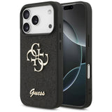 Guess Fixed Glitter Big 4G case til iPhone 17 Pro - sort
