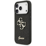 Guess Fixed Glitter Big 4G case til iPhone 17 Pro - sort