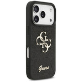Guess Fixed Glitter Big 4G case til iPhone 17 Pro - sort