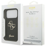 Guess Fixed Glitter Big 4G case til iPhone 17 Pro - sort