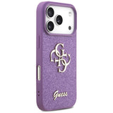 Guess Fixed Glitter Big 4G case for iPhone 17 Pro - purple