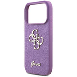 Guess Fixed Glitter Big 4G case for iPhone 17 Pro - purple