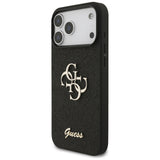 Guess Fixed Glitter Big 4G case for iPhone 17 Pro Max - black
