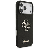 Guess Fixed Glitter Big 4G case for iPhone 17 Pro Max - black