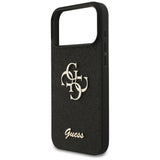 Guess Fixed Glitter Big 4G case for iPhone 17 Pro Max - black
