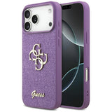 Guess Fixed Glitter Big 4G case til iPhone 17 Pro Max - lilla