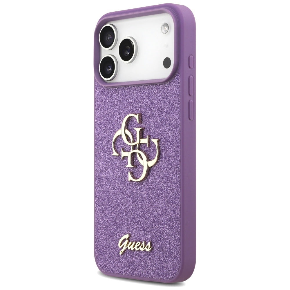 Guess Fixed Glitter Big 4G case til iPhone 17 Pro Max - lilla
