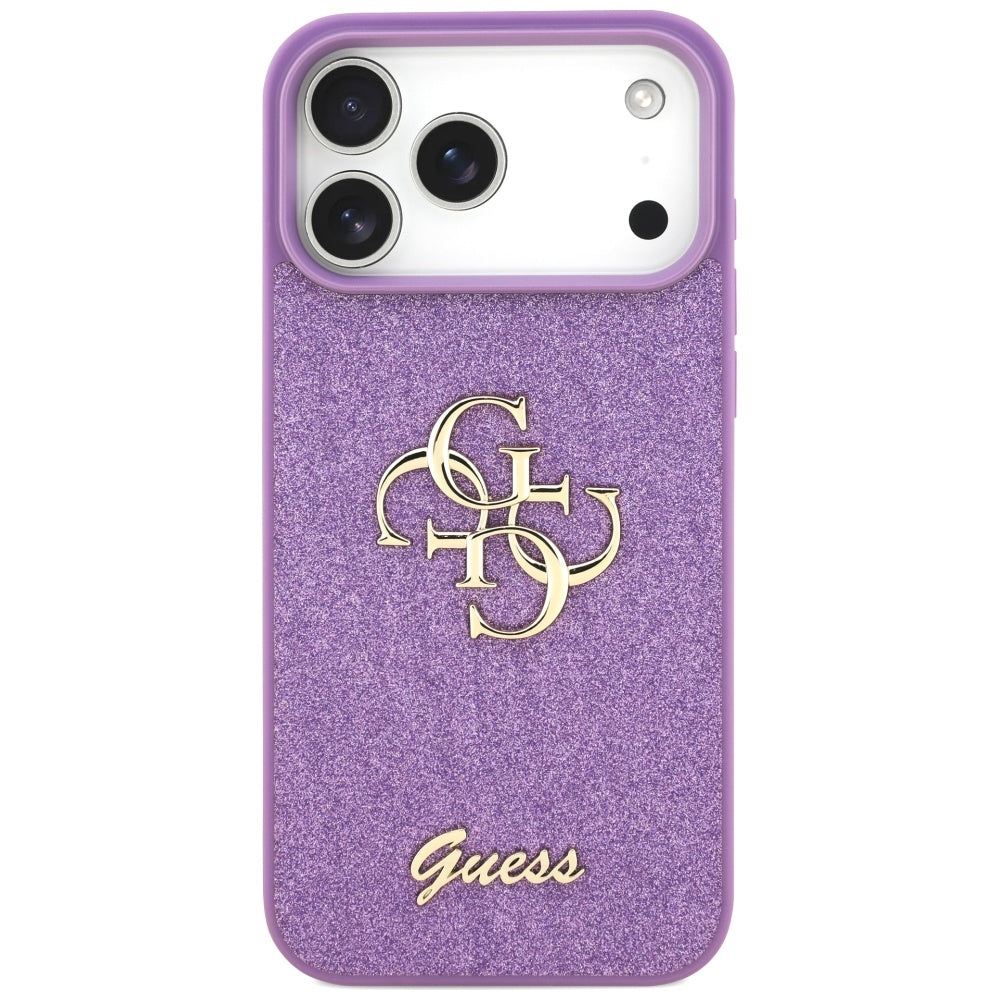 Guess Fixed Glitter Big 4G case til iPhone 17 Pro Max - lilla