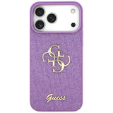 Guess Fixed Glitter Big 4G case til iPhone 17 Pro Max - lilla