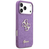 Guess Fixed Glitter Big 4G case til iPhone 17 Pro Max - lilla