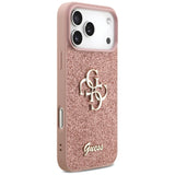 Guess Fixed Glitter Big 4G Case for iPhone 17 Pro Max - Pink