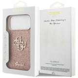 Guess Fixed Glitter Big 4G Case for iPhone 17 Pro Max - Pink