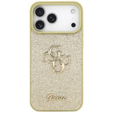 Guess Fixed Glitter Big 4G case for iPhone 17 Pro Max - gold