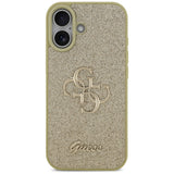 Guess Fixed Glitter Big 4G case for iPhone 17 - gold
