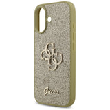 Guess Fixed Glitter Big 4G case for iPhone 17 - gold